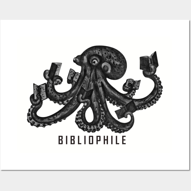 Octopus Bibliophile Wall Art by Library Of Chapters